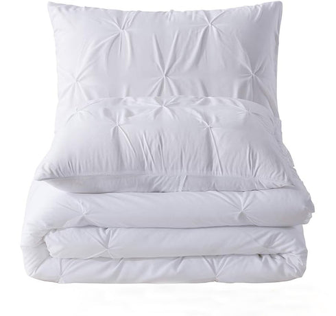 Marquis Luxurious Pinch Pleated All-Season Comforter With  Pillow Shams